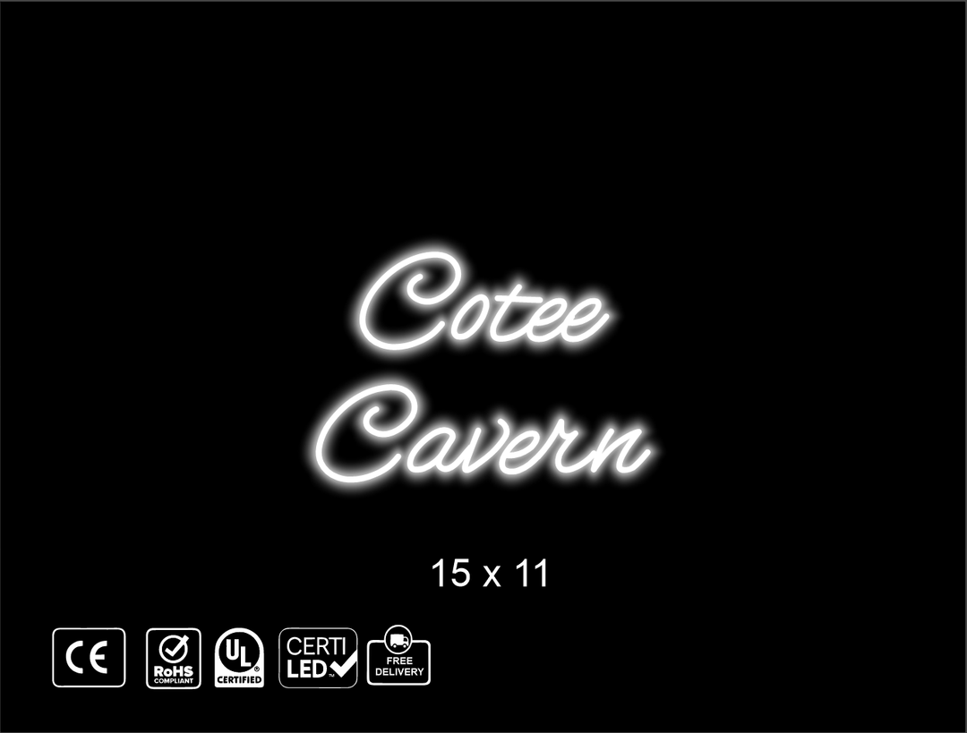 Custom Neon sign , Cotee Cavern