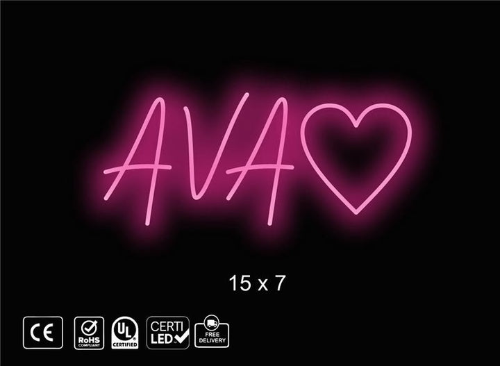 custom neon sign for Angela