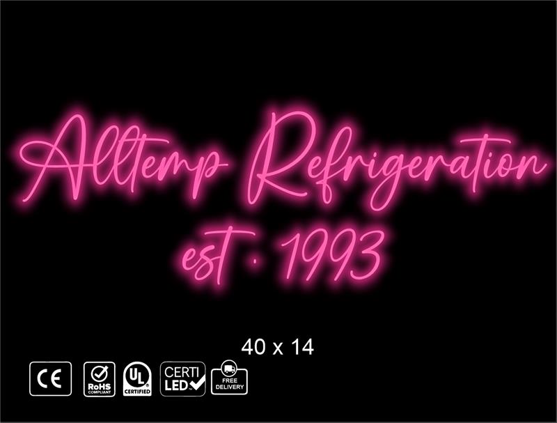 Custom neon sign for Sarah Gilbert