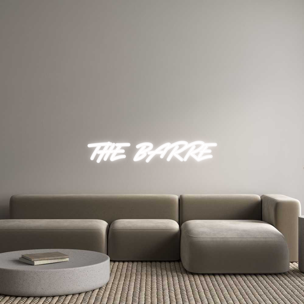 Custom Neon: THE BARRE