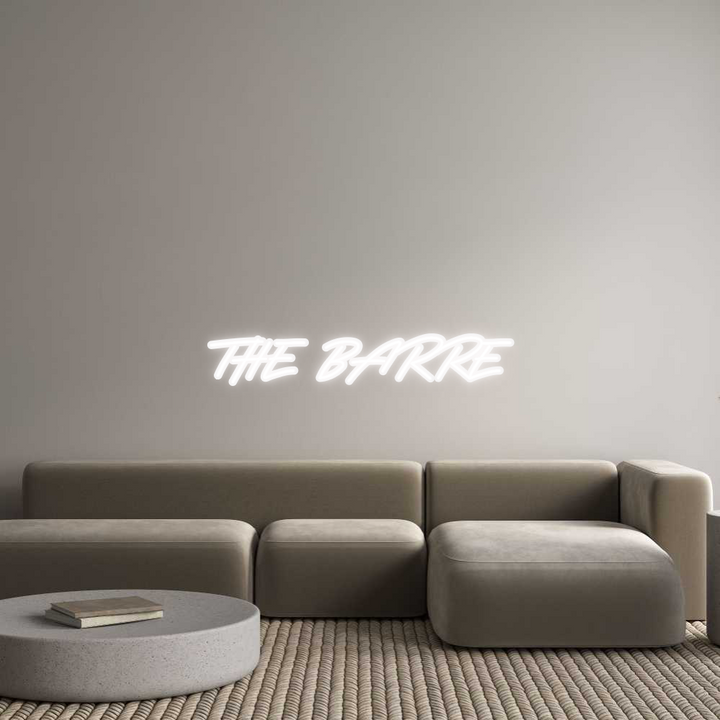 Custom Neon: THE BARRE