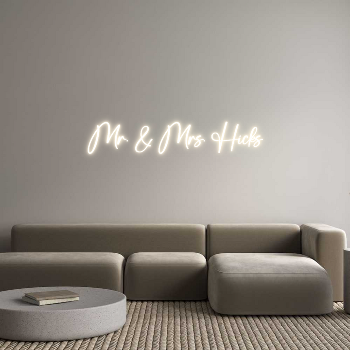 Custom Neon: Mr. & Mrs. Hi...