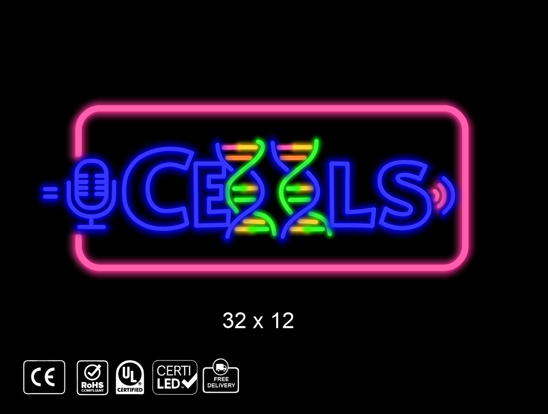 Custom neon sign for Andrew green