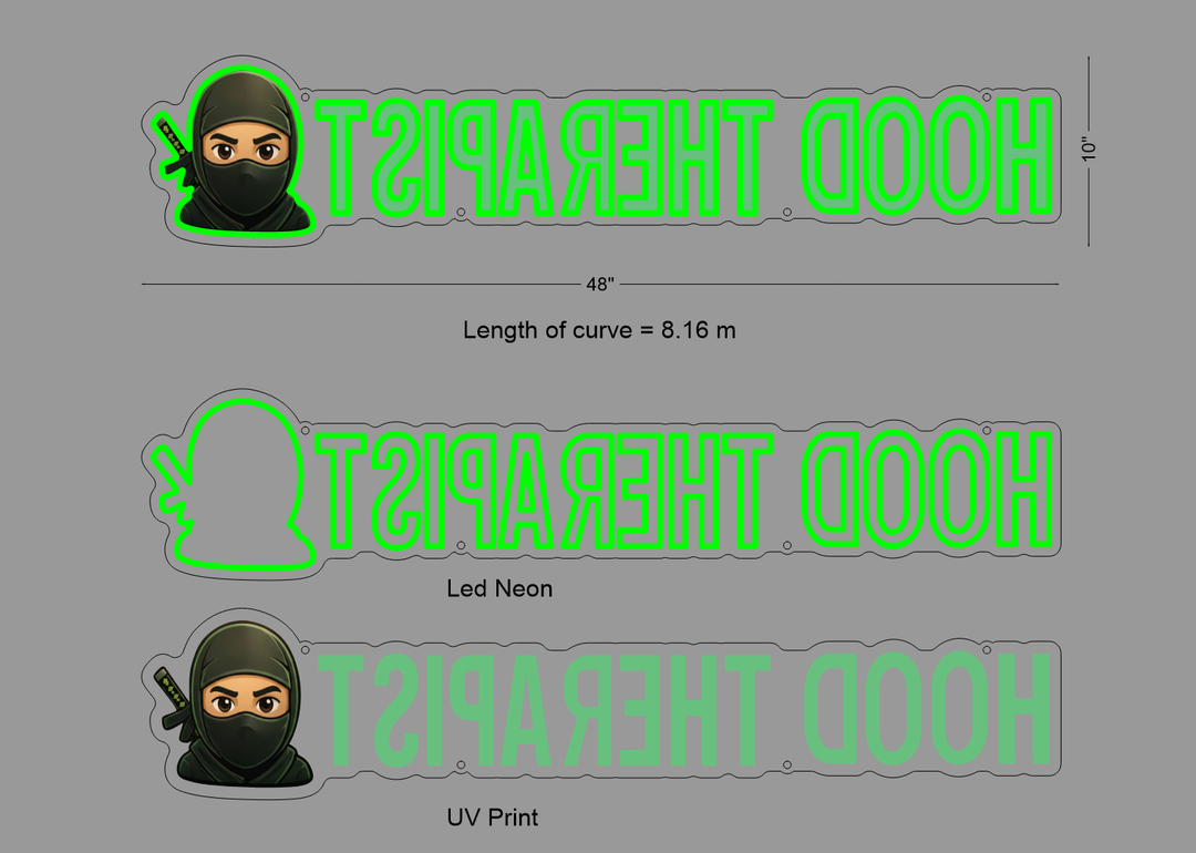 Miror update neon sign for Devin Lockr