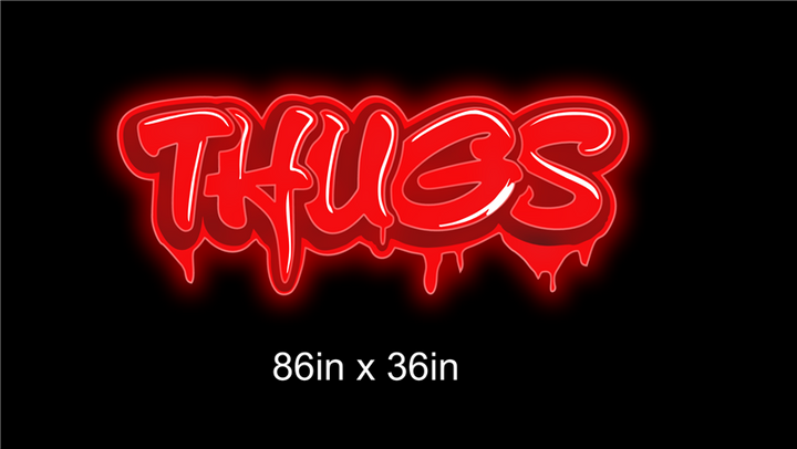 Custom Neon Sign For Drew Wall