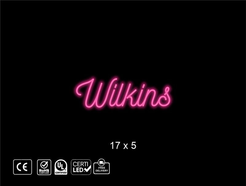 Custom Neon sign for D’Angelo Wilkins
