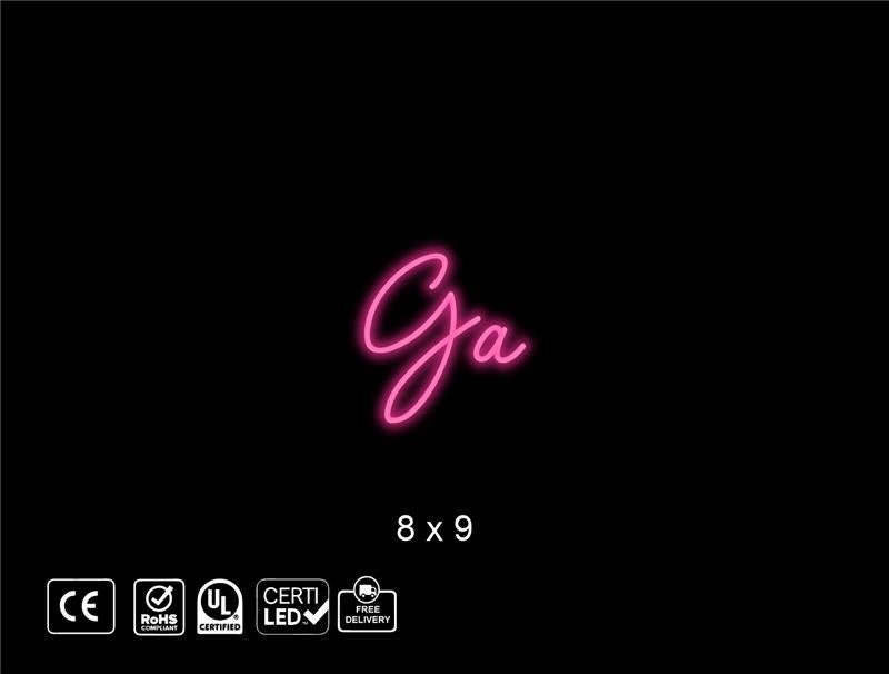 Custom Neon sign for G. Mle