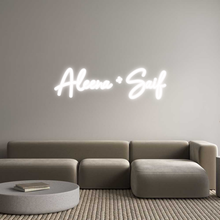 Custom Neon: Aleena + Saif