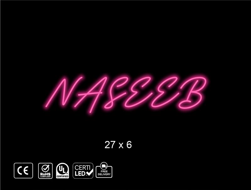 Custom Neon sign , NASEEB