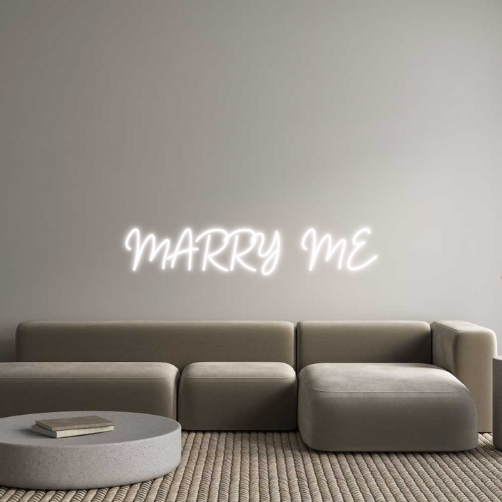 Custom Neon: MARRY   ME