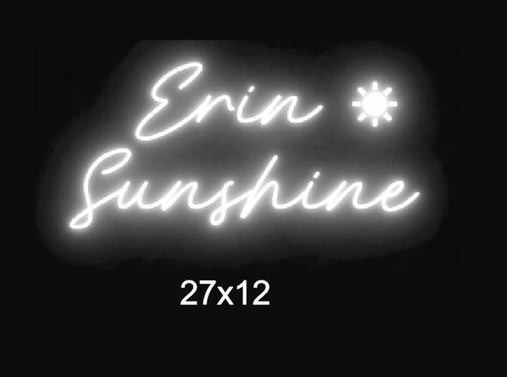 Custom neon sign for Erin Elise