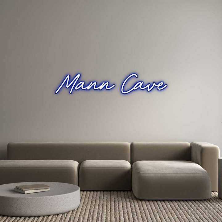 Custom Neon: Mann Cave