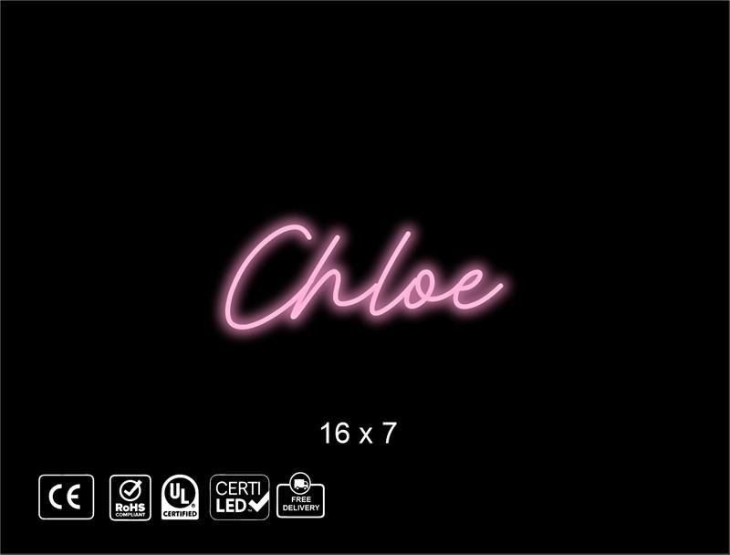 Custom Neon sign for Chelle Belle