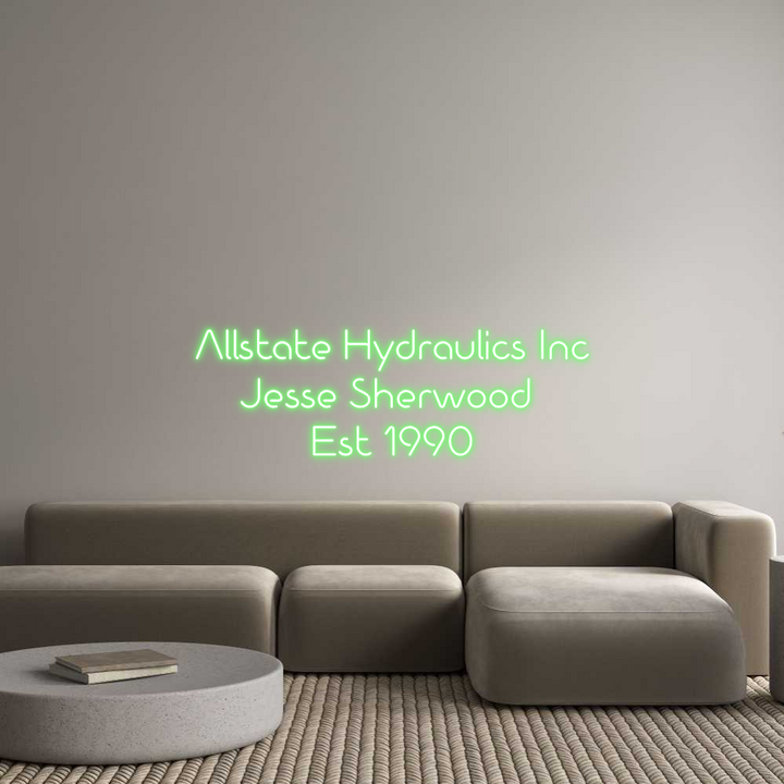 Custom Neon: Allstate Hydr...