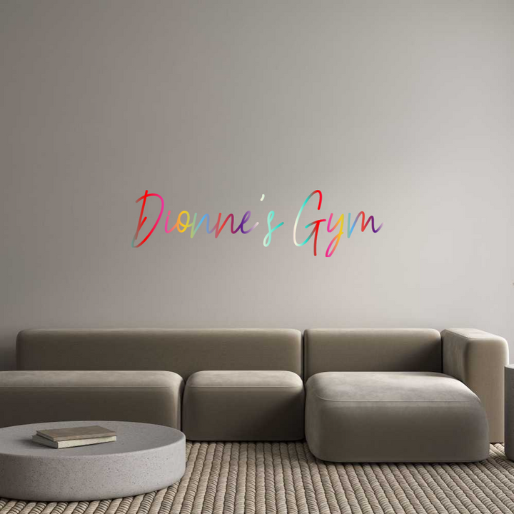 Custom Neon: Dionne's Gym
