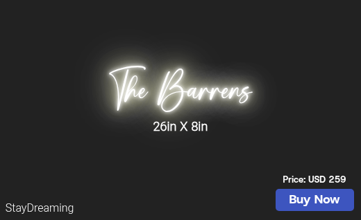 CUSTOM NEON SIGN FOR Bbarren06