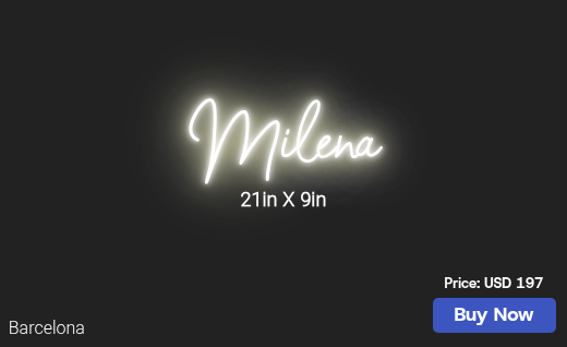 CUSTOM NEON SIGN FOR Ajolibois89