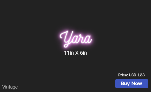 CUSTOM NEON SIGN FOR Lakyrastreet