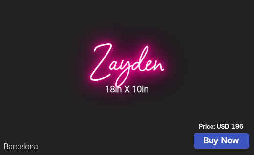 CUSTOM NEON SIGN FOR Jynni2011