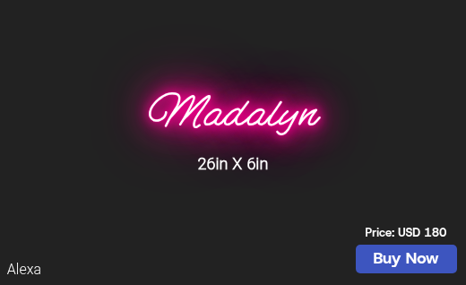 CUSTOM NEON SIGN FOR Tonyagtone