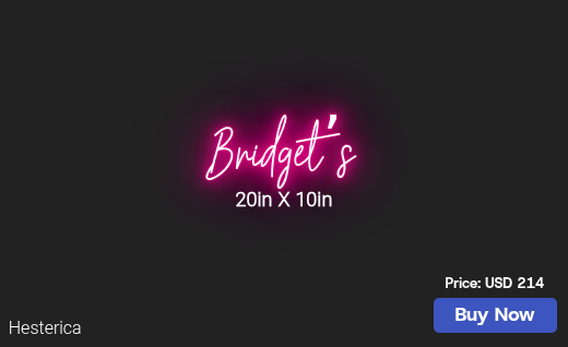 CUSTOM NEON SIGN FOR Rgla112