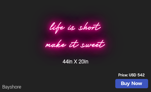 CUSTOM NEON SIGN FOR Kristalmarkiewicz