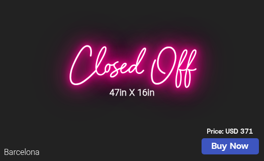 CUSTOM NEON SIGN FOR Samueljagoda