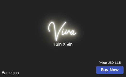 CUSTOM NEON SIGN FOR Victoria