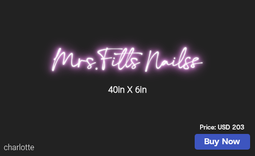 CUSTOM NEON SIGN FOR Marlyne A Roberts