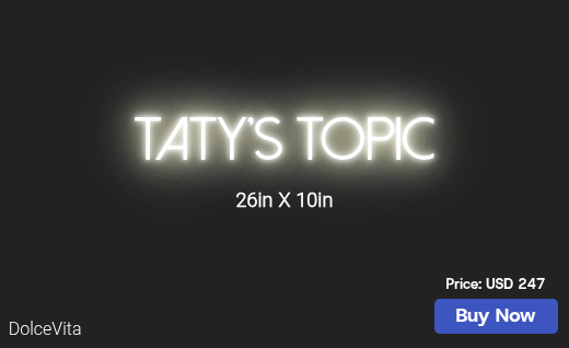 CUSTOM NEON SIGN FOR Tatyanna C