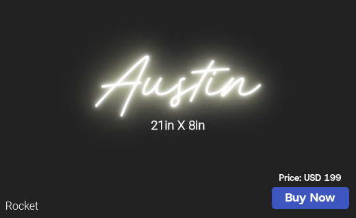 CUSTOM NEON SIGN FOR Justmara
