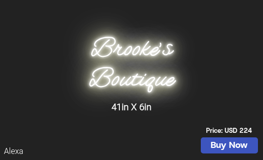 CUSTOM NEON SIGN FOR Anelloe