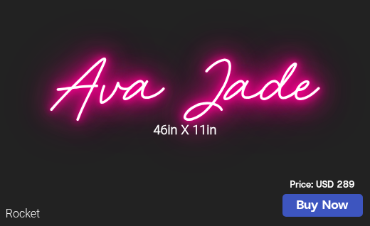 CUSTOM NEON SIGN FOR Angie Malone