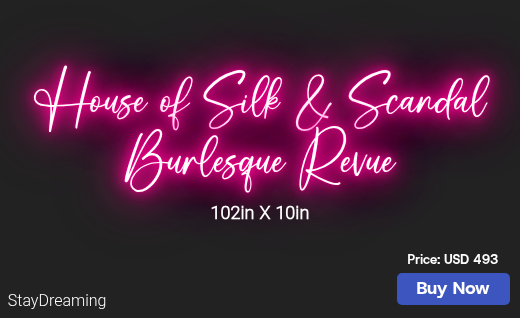 CUSTOM NEON SIGN FOR Houseofsilkandscandal