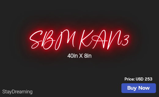 CUSTOM NEON SIGN FOR Christopherbowens754
