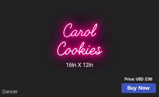 CUSTOM NEON SIGN FOR Themcluens