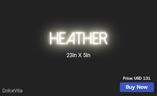 CUSTOM NEON SIGN FOR Heatherlbowden