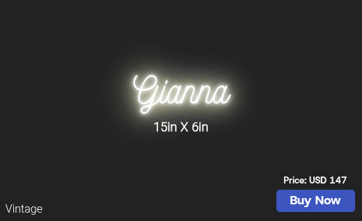 CUSTOM NEON SIGN FOR Mariaofsi