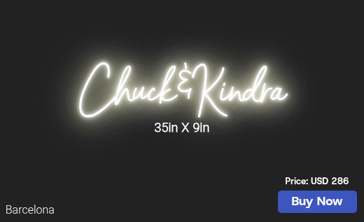 CUSTOM NEON SIGN FOR Kindrabrown