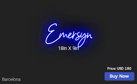 CUSTOM NEON SIGN FOR Rjswahl