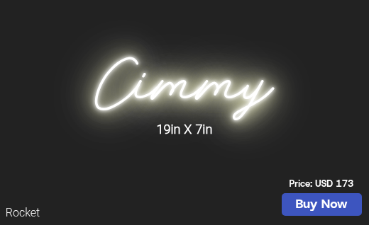 CUSTOM NEON SIGN FOR Kintner35