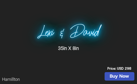 CUSTOM NEON SIGN FOR Davidcaples