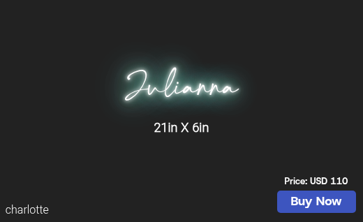 CUSTOM NEON SIGN FOR Winter0208
