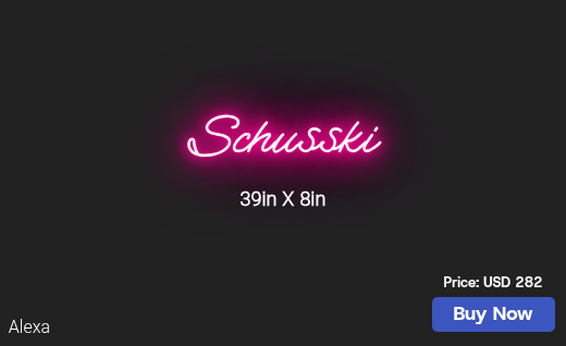 CUSTOM NEON SIGN FOR Schuss12