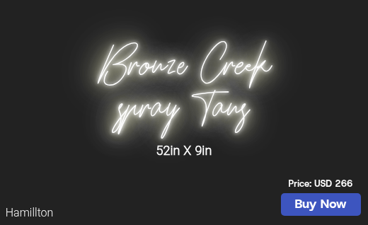 CUSTOM NEON SIGN FOR Bronzecreektans