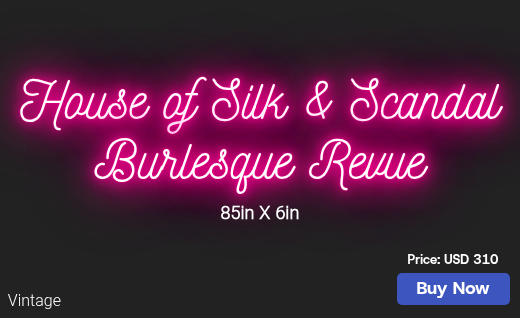 CUSTOM NEON SIGN FOR Houseofsilkandscandal