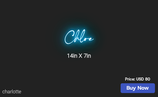 CUSTOM NEON SIGN FOR Piinkluc