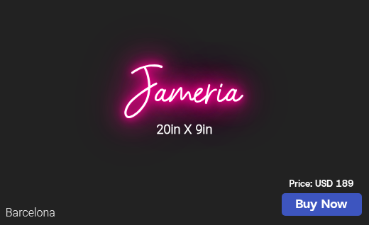 CUSTOM NEON SIGN FOR Nooniedunn22