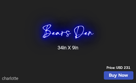 CUSTOM NEON SIGN FOR Coreym815