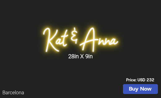 CUSTOM NEON SIGN FOR Annania M17